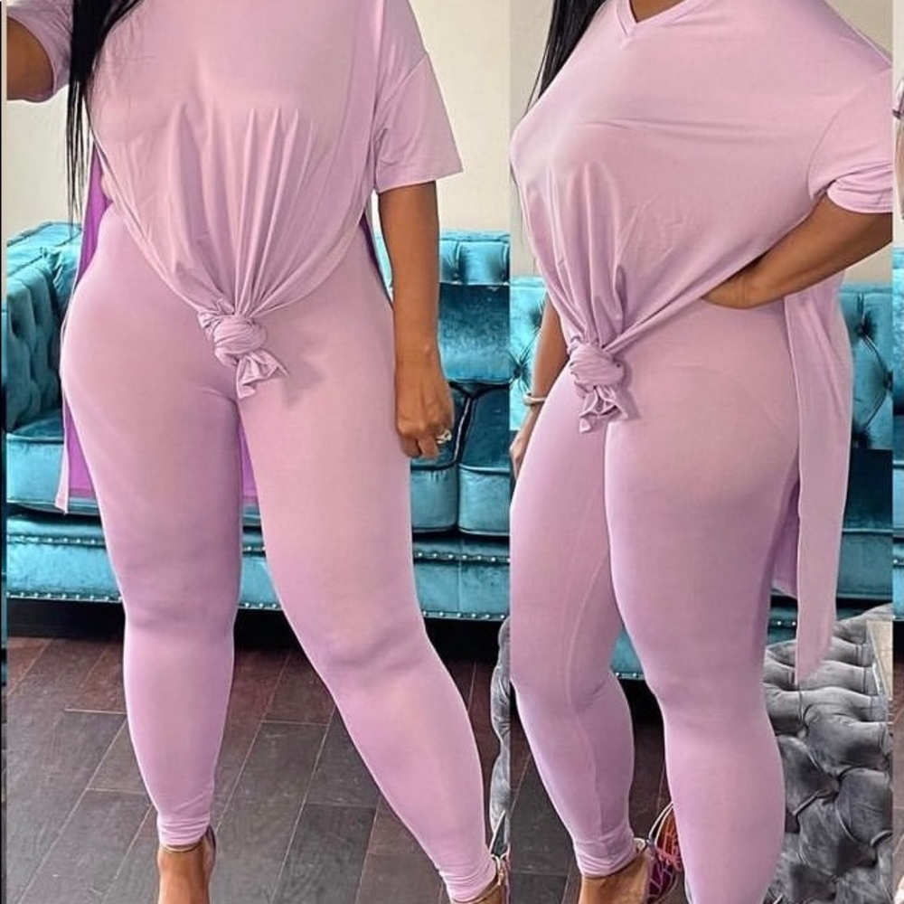 Pink legging set
